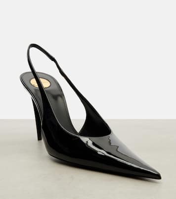 Guermantes 95 patent leather slingback pumps | Saint Laurent