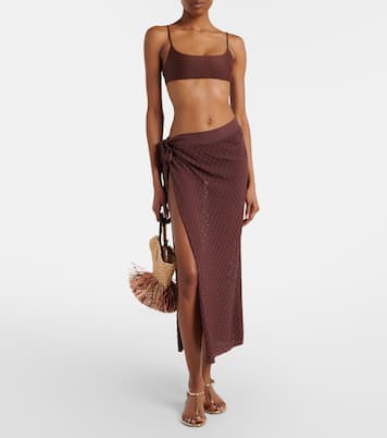 Dawn knitted wrap skirt | Melissa Odabash