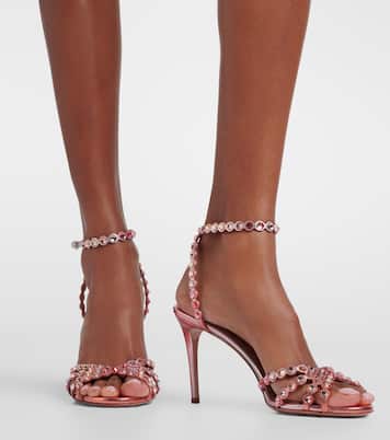 Sandalen Tequila aus Metallic-Leder | Aquazzura