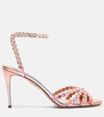 Sandalen Tequila aus Metallic-Leder | Aquazzura