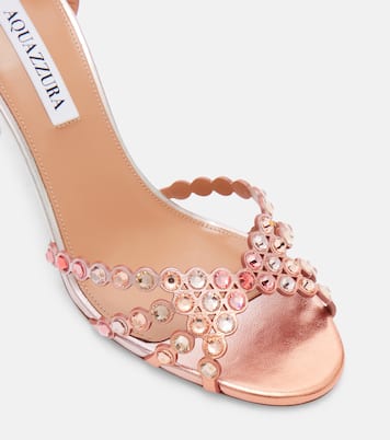 Sandalen Tequila aus Metallic-Leder | Aquazzura
