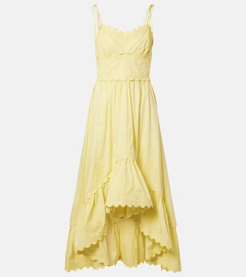 Besticktes Midikleid aus Baumwolle | Juliet Dunn