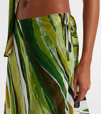 Printed silk wide-leg pants | Christopher Esber