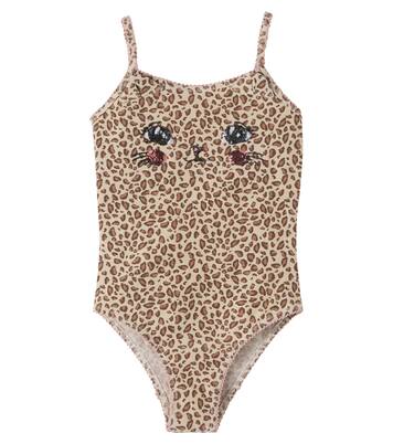 Kitty leopard-print sequined swimsuit | Konges Sløjd