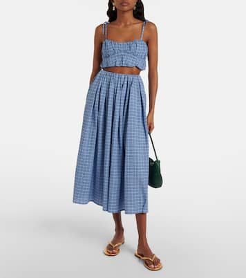 Falda midi Agora de algodón | Faithfull