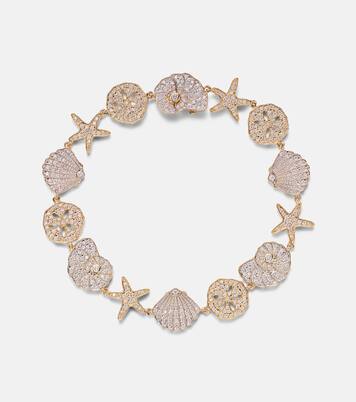 Sea Life 14kt gold (585/1000) bracelet with diamonds | Sydney Evan