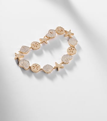 Sea Life 14kt gold (585/1000) bracelet with diamonds | Sydney Evan