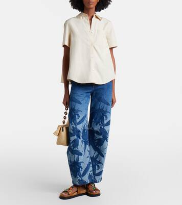 Paula's Ibiza cotton poplin shirt | Loewe
