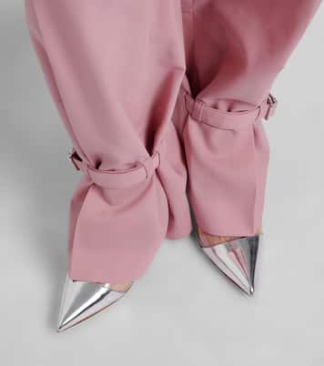 Pumps Plexi mit Metallic-Leder | Gianvito Rossi