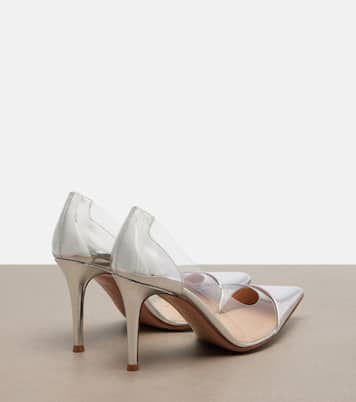 Pumps Plexi mit Metallic-Leder | Gianvito Rossi