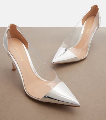 Pumps Plexi mit Metallic-Leder | Gianvito Rossi
