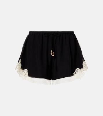 Shorts Roselight aus Baumwolle und Seide | Zimmermann