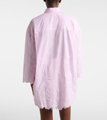Embroidered cotton poplin shirt | Juliet Dunn