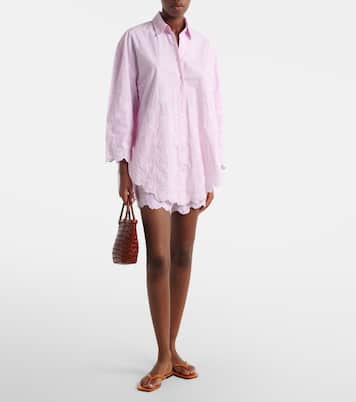Embroidered cotton poplin shirt | Juliet Dunn