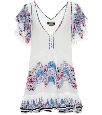 Robe Nubia imprimée en soie | Isabel Marant