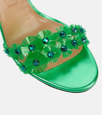 Meteorite embellished PVC sandals | Aquazzura