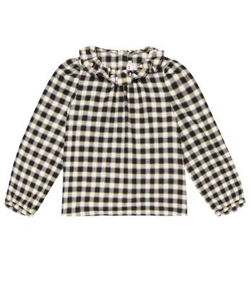 Timber checked cotton blouse | Bonpoint