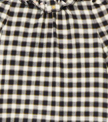 Timber checked cotton blouse | Bonpoint