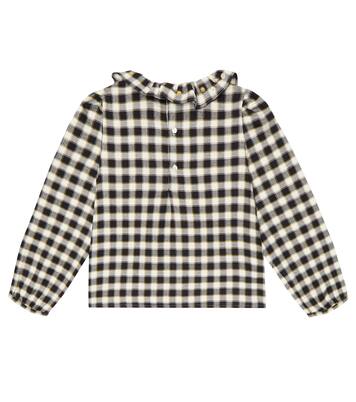 Timber checked cotton blouse | Bonpoint