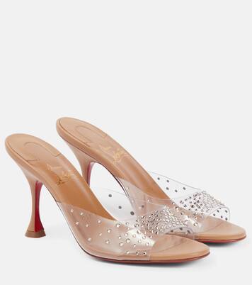 Nudes Degramule embellished mules | Christian Louboutin