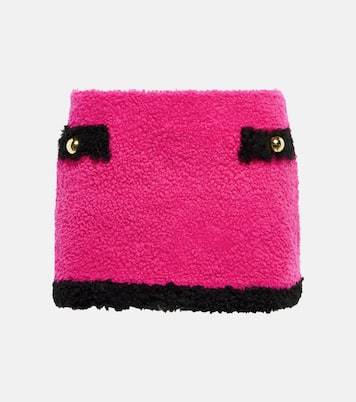 Minirock aus Shearling | Blancha