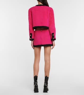 Minirock aus Shearling | Blancha