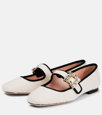 Très Vivier Babies bouclé flats | Roger Vivier