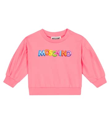 Baby logo cotton sweatshirt | Moschino Kids