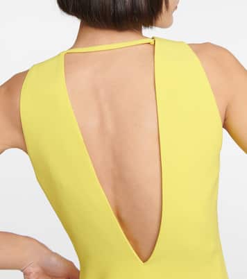 Robe Safety Pin en soie | Versace