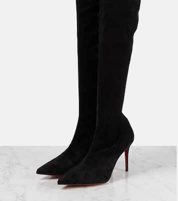 Cuissardes Kate Botta 85 en daim | Christian Louboutin