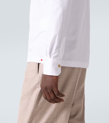Cotton poplin polo top | Kiton