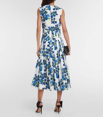 Robe midi Rosita en crêpe à fleurs | Emilia Wickstead