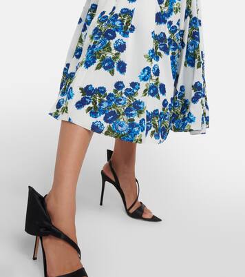Robe midi Rosita en crêpe à fleurs | Emilia Wickstead