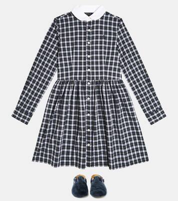 Plaid cotton shirt dress | Polo Ralph Lauren Kids