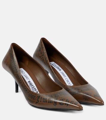 x Jean Paul Gaultier Tattoo leather pumps | Jimmy Choo