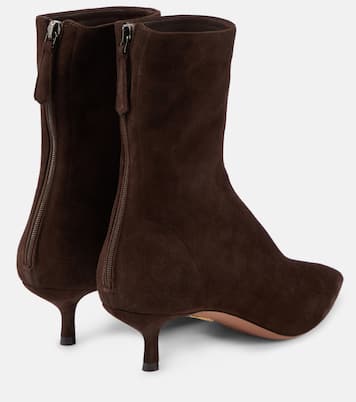 Ankle Boots Montmartre 50 aus Veloursleder | Aquazzura