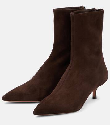 Ankle Boots Montmartre 50 aus Veloursleder | Aquazzura