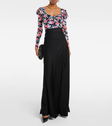 Bedruckter Body Erik aus Mesh | Diane von Furstenberg