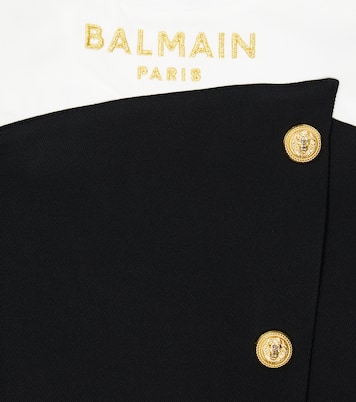 Logo embroidered dress | Balmain Kids