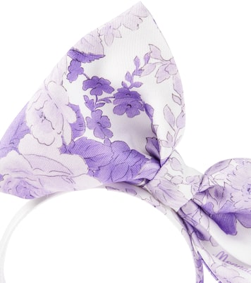Floral bow-detail headband | Monnalisa