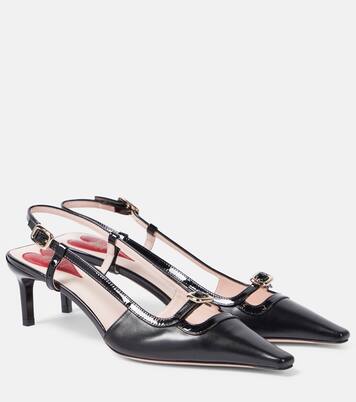 Viv' Canard 55 leather slingback pumps | Roger Vivier
