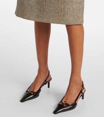 Viv' Canard 55 leather slingback pumps | Roger Vivier