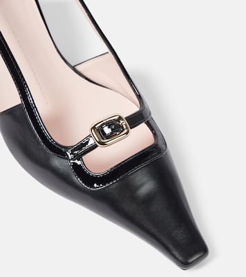 Viv' Canard 55 leather slingback pumps | Roger Vivier