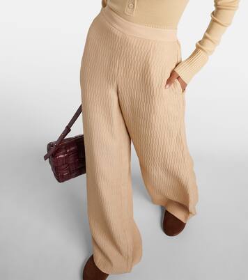 Pantalon ample Gibellina Mawn en soie mélangée | Joseph