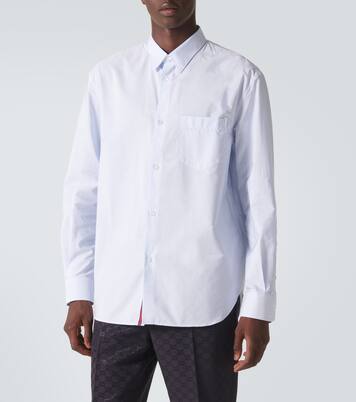 Camicia in popeline di cotone a righe | Gucci