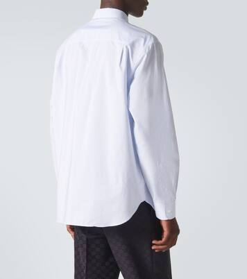 Camicia in popeline di cotone a righe | Gucci