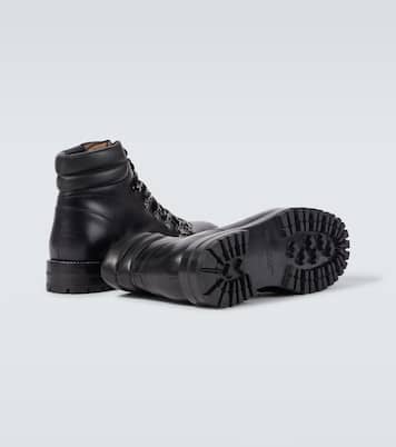 Janka leather lace-up boots | Manolo Blahnik