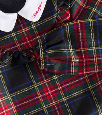 Plaid wool-blend dress | Dolce&Gabbana Kids