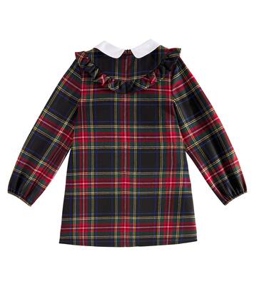 Plaid wool-blend dress | Dolce&Gabbana Kids