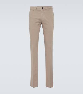 Cotton slim pants | Slowear